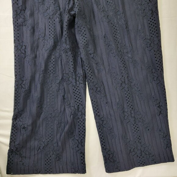 VINCE CAMUTO navy blue jumpsuit pantsuit sleeveless outfit NEW Womens Size 10 - Picture 11 of 12
